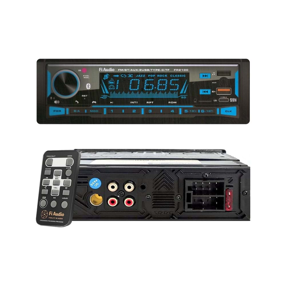 Fi Audio FR2100 4X50 Watt Bluetooth Oto Teyp