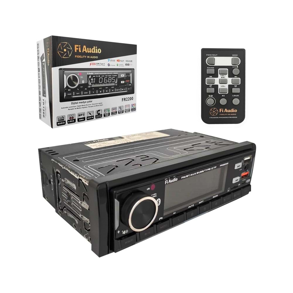 Fi Audio FR2200 4X50 Watt Bluetooth Oto Teyp