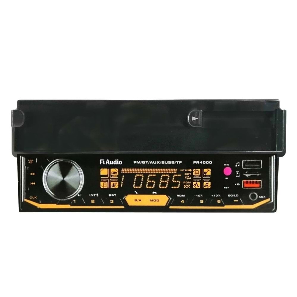 Fi Audio FR4000 Telefon Standlı Bluetooth/USB/AUX/SD/2 Anfi Çıkışlı Dijital Medya Çalar Oto Teyp