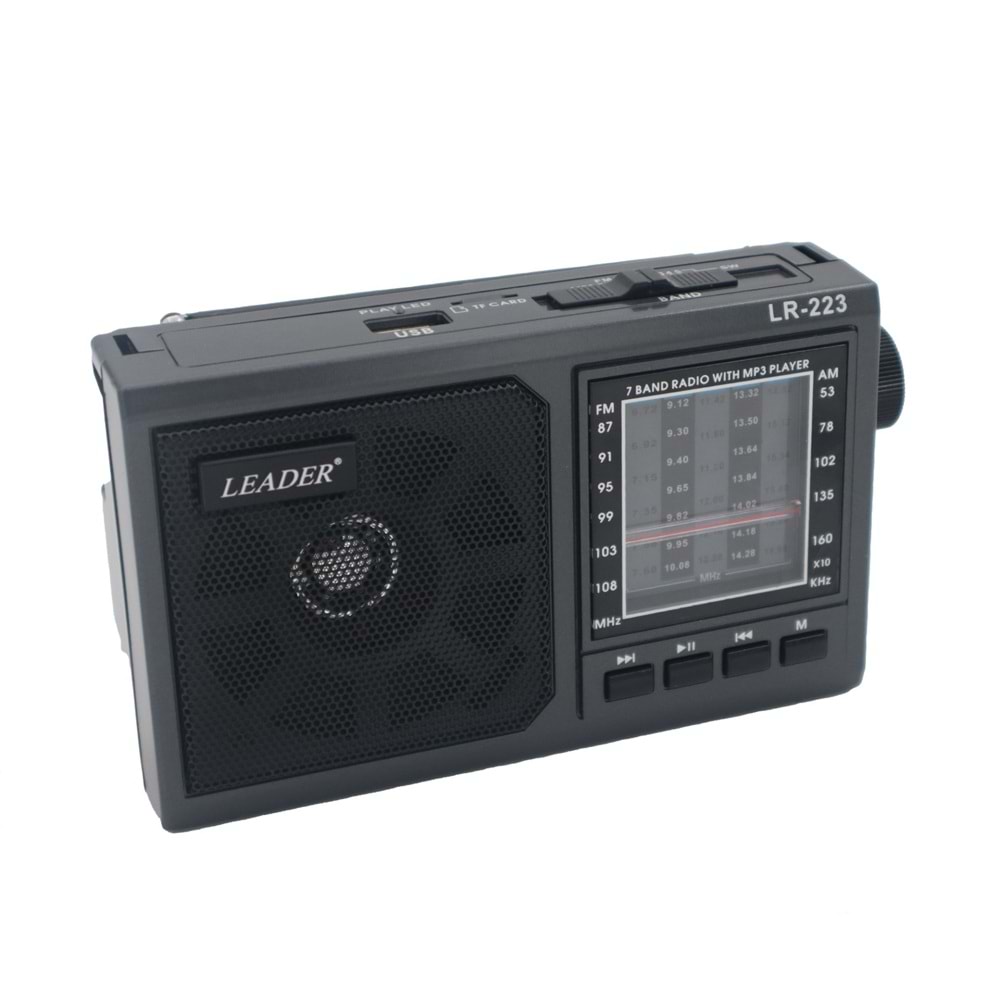 Leader LR-223 Portatif Taşınabilir Radyo