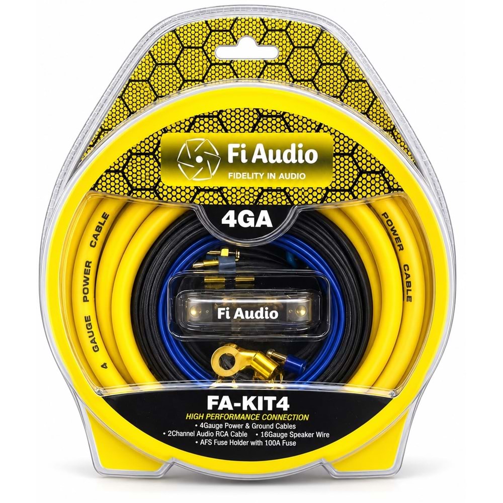 Fi Audio FA-KIT4 4GA Profesyonel Anfi Kablo Seti