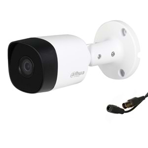 Dahua DH-HAC-B1A21P-DIP-0360B 2mp+3.6mm Lens+20 Metre IR+Plastik Kasa HDCVI Bullet Kamera