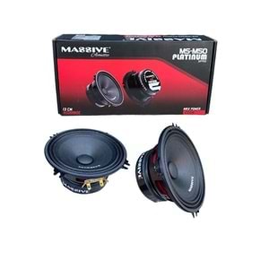 Massive MS-M50 13 cm 120 RMS Midrange - 2 Li Paket Halinde