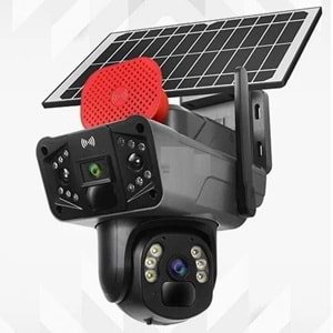 O-KAM 3915-S 4g 6mp Çift Lens Sim Kartlı Güneş Enerjili Güvenlik Kamerası