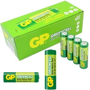 GP 15G-2S4 Greencell R6P AA Kalem Pil 4 Lü Paket Halinde