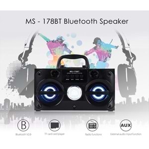 Mobile Multimedia MS-178BT Ledli Bluetooth Speaker