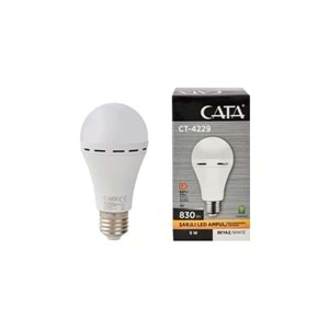 Cata Ct-4229 9w E27 Şarjlı Led Ampul Beyaz E27 Duy