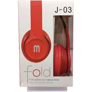 Fold J-03 Stereo Kablolu Kulak Üstü Kulaklık