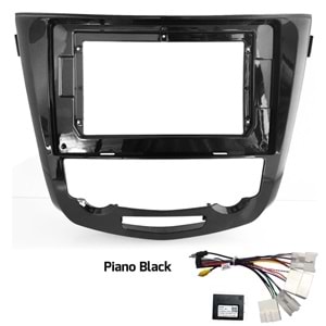Oto Tablet Çerçeve NISSAN QASHQAI AUTO AC 2014+ Piano Black 10.1''