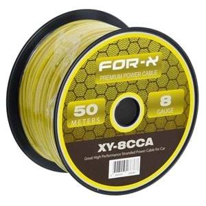 FOR-X XY-8CCA Oto Anfi Power Kablo 8GA (1 METRE)