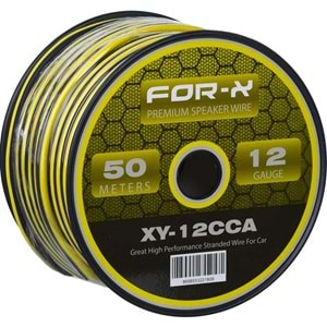 FOR-X XY-12CCA Oto Anfi Power Kablo 12GA (1 METRE)