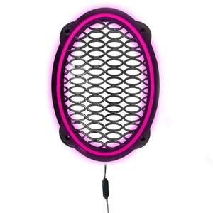 Avc Ledli Flaşörlü Hoparlör Kapak Oval 1 Adet 12V