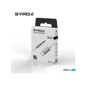 Syrox DT24T-J Type-C To Jack 3.5 mm Kulaklık Aux Dönüştürücü