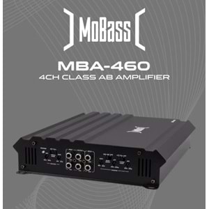 Mobass Mba-460 4 Kanal Profesyonel Oto Anfi
