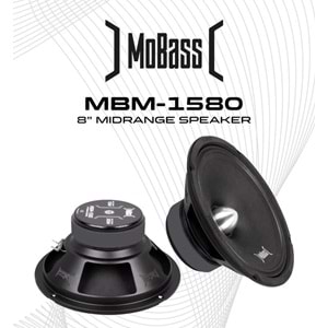 Mobass MBM-1580Y 20 cm 150w Rms 300w Max Power Oto Midrange - Çift