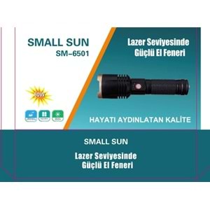 Small Sun SM-6501 Lazer Seviyesinde 800 Lümen 50w Güçlü El Feneri