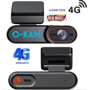 O-KAM Pro 2026 4G Full HD Google Maps GPRS Sim Kartlı Araç Kamerası
