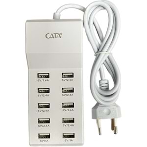 Cata CT-2554 USB Şarj Cihazı Çoklu 10'lu Şarj Cihazı