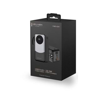Venandin PWB40A1 40.000 Mah Led Göstergeli 22.5w Hızlı Kendinden kablolu Powerbank