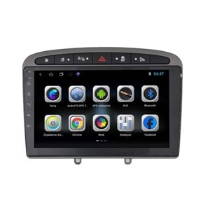 Peugeot 308 2008-2013 9 İnç Multimedya Çerçeve - Canbuslı