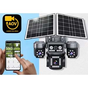 Ztech ZR-Z7PLUS 8MP 4G 4 Lens Çift Solar Panel Kamera