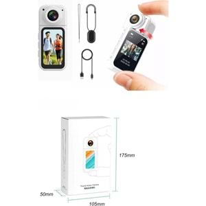 Avc AV-5176 2K IPS Ekran Mini Aksiyon Vücut Kamerası