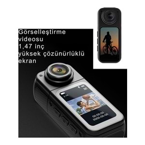 Avc AV-5176 2K IPS Ekran Mini Aksiyon Vücut Kamerası