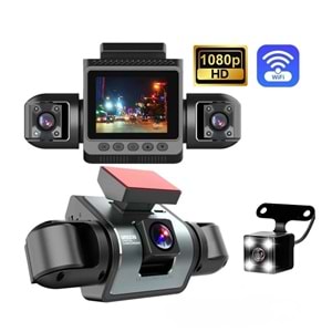 Avc Y20 Full Hd 1080p 4 Kameralı Wifi Araç İçi Kamera