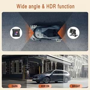 Avc Y13 4 Kameralı Wifi Full Hd 1080p Araç İçi Kamera