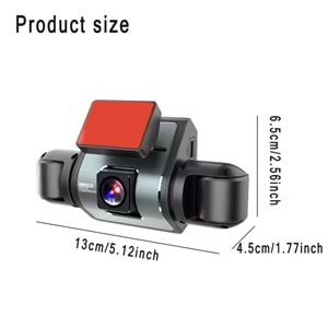 Avc Y13 4 Kameralı Wifi Full Hd 1080p Araç İçi Kamera