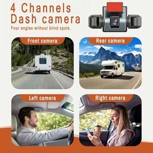 Avc Y13 4 Kameralı Wifi Full Hd 1080p Araç İçi Kamera
