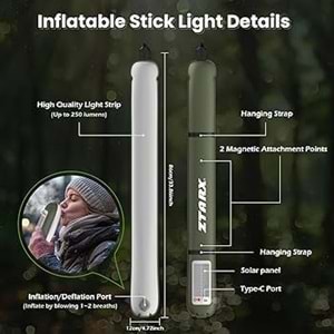 Avc S86 Şişirebilir Solar Panelli Kamp Lambası