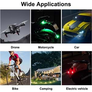 Avc X1 Rgb Kumandalı Şarjlı Çakar Lamba - Çift