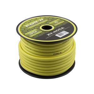 For-x XY-CCA 4GA Bakır Oto Amfi Enerji Kablosu - 1 Metre