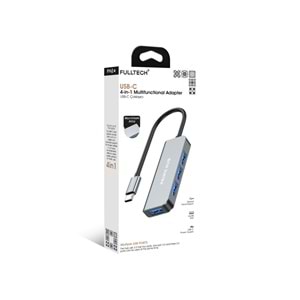 Fulltech FH24 USB-C 4'ü 1 Arada Çoklayıcı