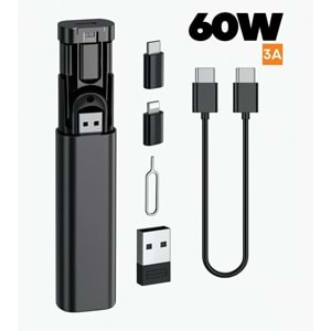 Fulltech FH31 6in1 60w Çok İşlevli Seyehat Seti Çevirici