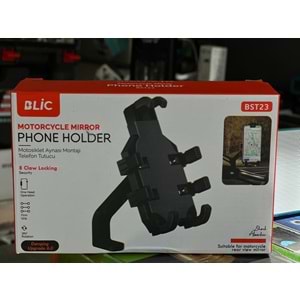 Blic BST23 Motosiklet Ayna Montajı Telefon Tutucu
