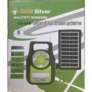 Gold Silver GS-909 Güneş Panelli Kamp Feneri