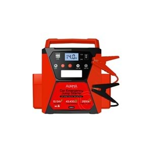 Auhma A8800 43.400mAh 12V/24V Çift Voltajlı 2100A Akü Takviye Cihazı Powerbank Jump Starter