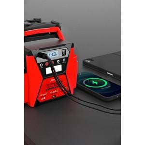 Auhma A8800 43.400mAh 12V/24V Çift Voltajlı 2100A Akü Takviye Cihazı Powerbank Jump Starter