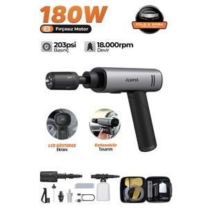 AUHMA ACR-09 180W Fırçasız Şarjlı Basınçlı Yıkama Makinesi