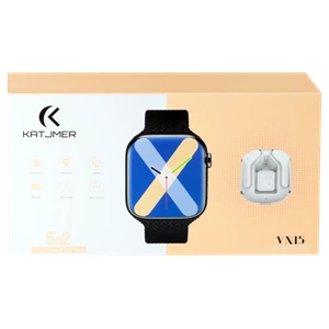 Katjmer VN15 Kablosuz Kulaklıklı Akıllı Saat - Gri