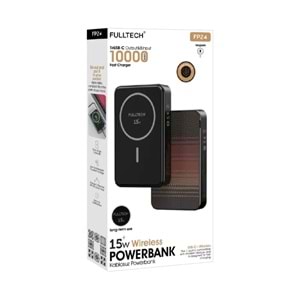 Fulltech FP24 10.000 Mah 20W Kablosuz 15W Şarj Özellikli Powerbank
