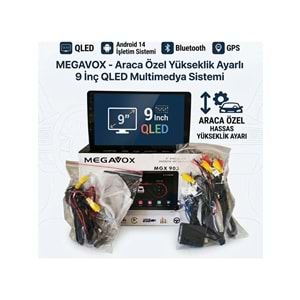 Megavox MGX-903 9inç QLED 2+32 GB Android 14.0 Multimedya