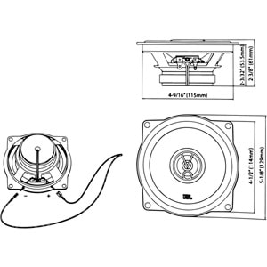 JBL Stage1 51F Harman Kardon 2 yollu 13cm 150watt Oto Hoparlör
