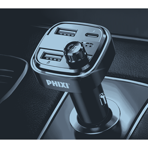 Phixi FM25 Araç Fm Transmitter Bluetooth 5.3 + PD + USB-A Hızlı Şarj