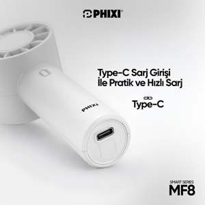 Phixi Smart MF9 Standlı Hafif ve Kompakt Şarjlı Mini El Fanı