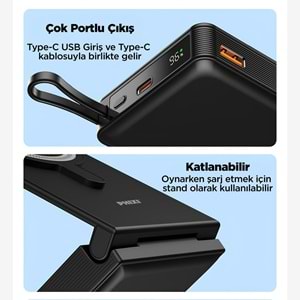 Phixi Ultimate PW15 10.000mAh 22.5W Kendinden Kablolu MagSafe