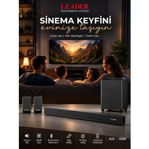 Leader SB41 5+1 Soundbar Ev Sinema Ses Sistemi
