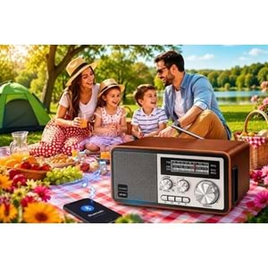 Leader LR-241 Radio/BT/USB/TF Retro Müzik Kutusu